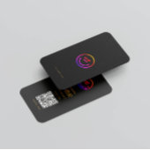 ミニマルQrコードソーシャルプロフェッショナル 名刺