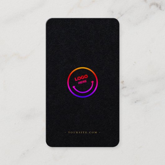 ミニマルQrコードソーシャルプロフェッショナル 名刺 (正面)