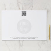 ミニマルQRコードビジネスロゴの連絡詳細 ペーパーパッド (インサイチュ)