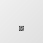 ミニマルQRコードビジネス営業時間白 ウィンドウサイン (シート)