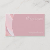 ミニマルQRコードピンクサンゴナース名刺 名刺 (正面)