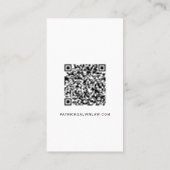ミニマルQRコードフォトプロフェッショナル 名刺 (裏面)
