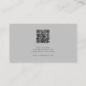 ミニマルQRコードプロフェッショナル 名刺 (裏面)