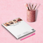 ミニマルqrコードメイクアップアーティスト4枚ホワイト ノートパッド