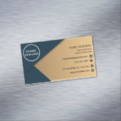 ミニマルQRコードロゴビジネスカードマグネット マグネット名刺 (インサイチュ)