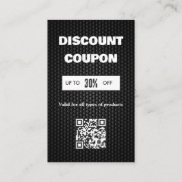 ミニマルQRコード割引カード 名刺