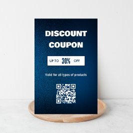 ミニマルQRコード割引カード 名刺