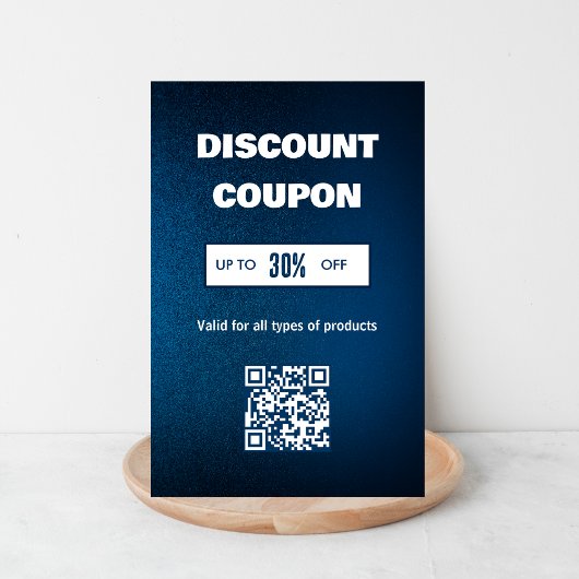 ミニマルQRコード割引カード 名刺