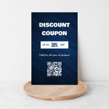 ミニマルQRコード割引カード