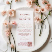 ミニマルQRコード結婚のサンキューカード サンキューカード