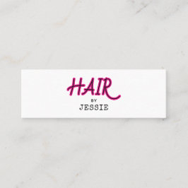 ミニマルQRコード美容師ミニ名刺 スキニー名刺