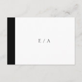 ミニマルQRコー結婚ド 出欠カード (裏面)