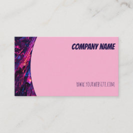 ミニマルQRブルーパープルピンクの名刺 名刺