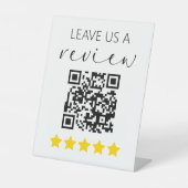 ミニマルQR離れレビュー事業 台座サイン (正面)