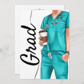 ミニマルRN卒業の招待状 招待状 (正面/裏面)