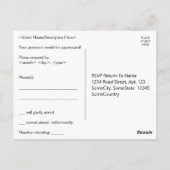 ミニマルRSVPポストカード ポストカード (裏面)