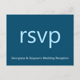 ミニマルRSVPポストカード ポストカード