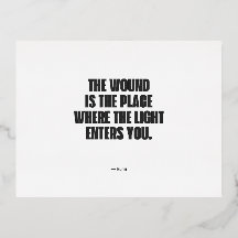 ミニマルRumi引用文 – 傷はPl