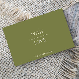 ミニマルSage Green Small Businessありがとう 名刺