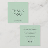 ミニマルSage Small Businessサンキューカード ノートカード (正面/裏面)