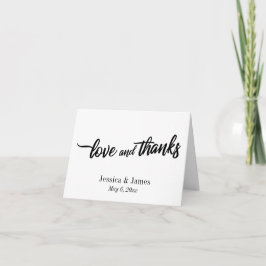 ミニマルScript BWの結婚、LoveとScript BWのBWのBWのBWのBWのBWのBWの サンキューカード