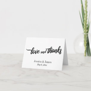ミニマルScript BWの結婚、LoveとScript BWのBWのBWのBWのBWのBWのBWの サンキューカード
