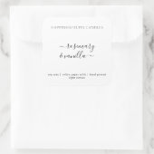 ミニマルScript Candle Label Squareステッカー スクエアシール (バッグ)