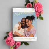 ミニマルScript Chicがパーソナライズされたお結婚礼 箔シーズンカード