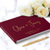 ミニマルScript Photo Burgundy結婚's ゲストブック