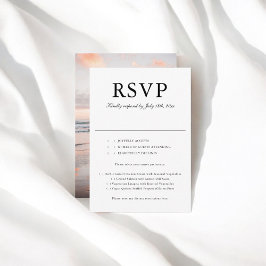 ミニマルScript Photo Wedding RSVP