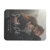 ミニマルSunrays Photo日付はがきを保存 マグネット (横)