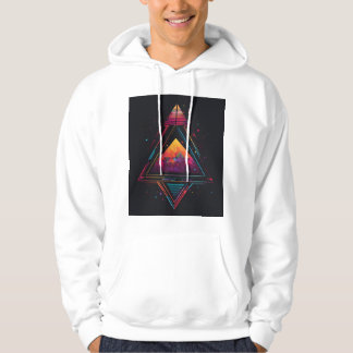 ミニマルTシャツデザインフード付 パーカ