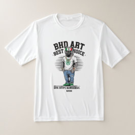 ミニマルTシャツデザインBHDアートシルエットはっきりした Tシャツ