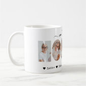 ミニマルWe Love You NONNA Photo Collage コーヒーマグカップ (左)