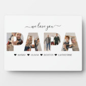 ミニマルWe Love You PAPA Photo Collage フォトプラーク (正面)