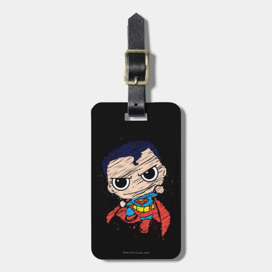 ミニマンスケすごいッチ – 飛んでいる ラゲッジタグ (正面縦)