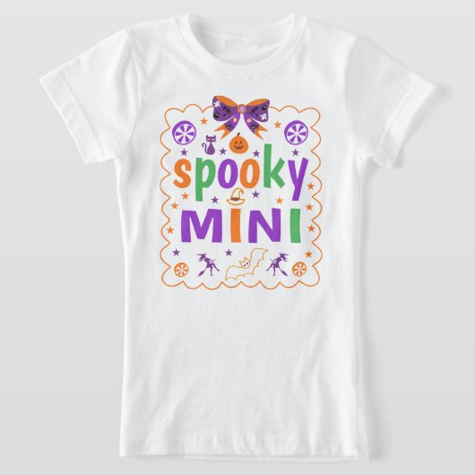 ミニマ不気味マ不気味ハロウィン Tシャツ (レイダウン)
