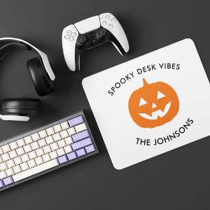 ミニマ不気味リストデスクパーソナライズされた – ハロウィーン マウスパッド