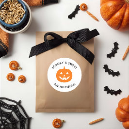 ミニマ不気味リストVibes – ハパーソナライズされたロウィン ラウンドシール