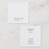 ミニマ人気があるリストテンプレートプロフェッショナルデザイン スクエア名刺 (正面/裏面)