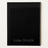 ミニマ企業のリストブラックビジネス年プランナー プランナー手帳 (裏面)