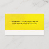 ミニマ企業のリスト2トーン 名刺 (裏面)