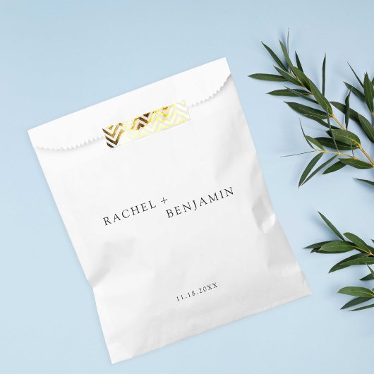 ミニマ伝統的ルシンプル白黒結婚の フェイバーバッグ