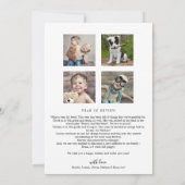 ミニマ信じリアル年レビューポートレート シーズンカード (裏面)