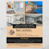 ミニマ実在リストエステートOpen House Flyer - Customiz チラシ (裏面)