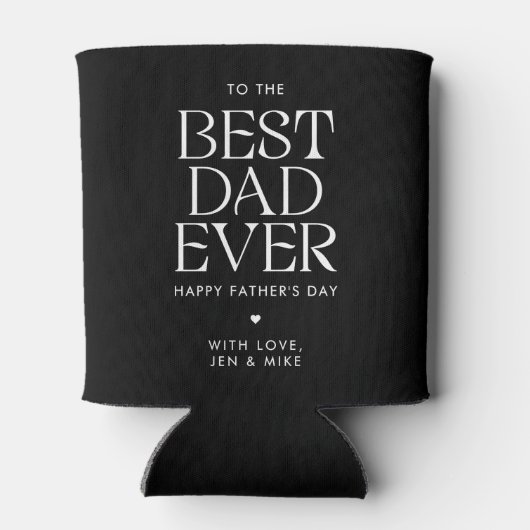 ミニマ最高のムパパはモダン永遠の父の日 缶クーラー (裏面)