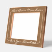 ミニマ最高のリストボーナスママが継母を愛する レーザー彫刻フレーム (左)