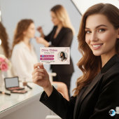 ミニマ最高のリスト美しいフェミニンメイクアップアーティスト 名刺