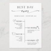 ミニマ最高のリスト・デイ・エ結婚バーのタイムライン・プログラム プログラム (正面)