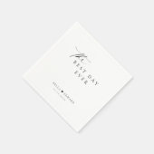 ミニマ最高のル・ザ結婚・デイ・エバー スタンダードカクテルナプキン (角)